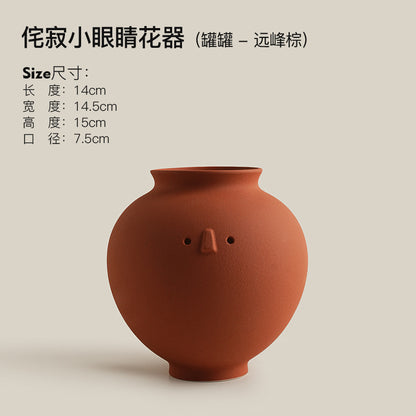 Jifeng ceramic vase high-end ornaments home living room porch desktop art flower arrangement decorations