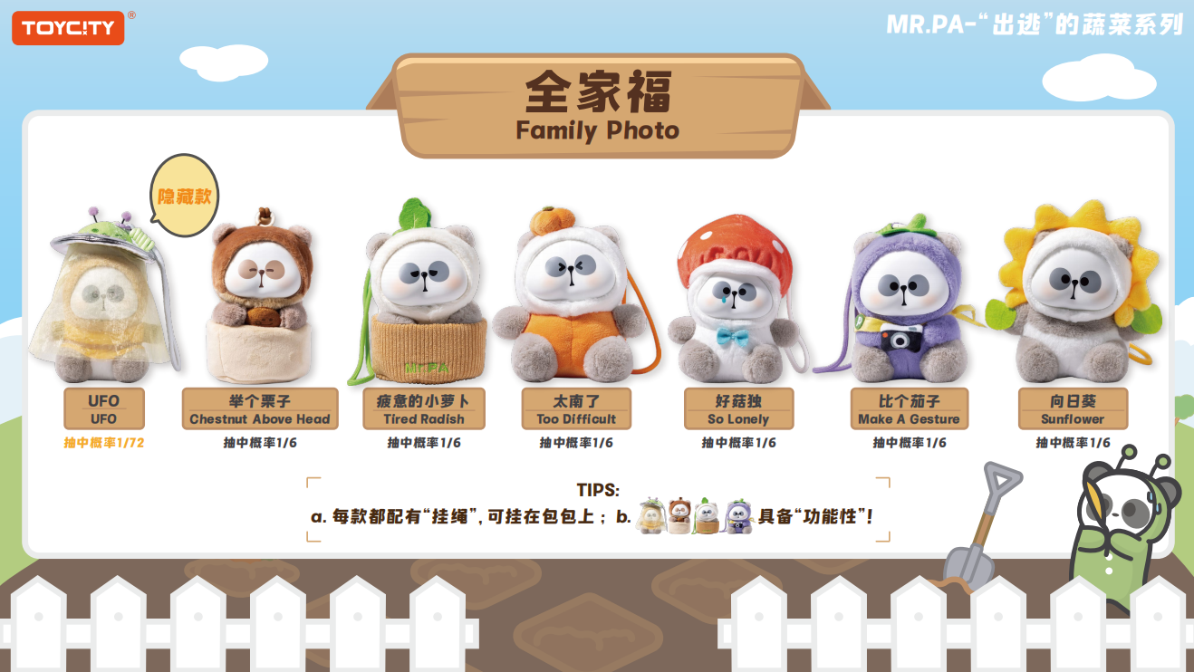 MRPA Exodus Vegetable Plush Blind Box