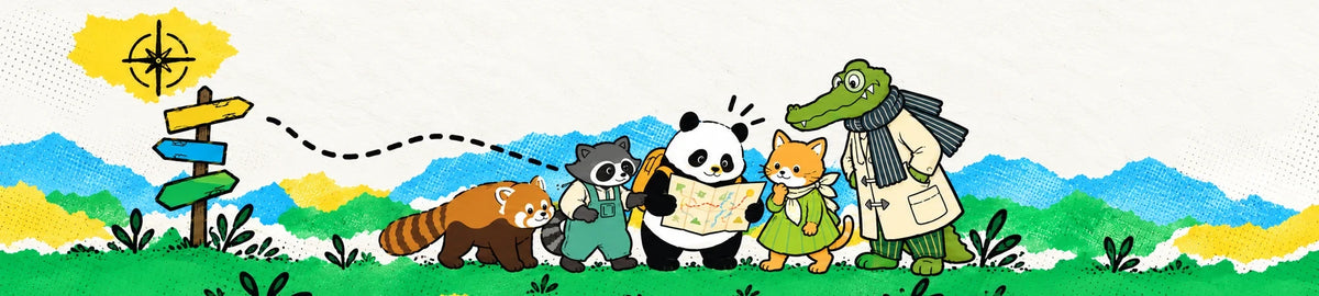 PANDA and Friends — i personaggi GREEN PANDA in viaggio.