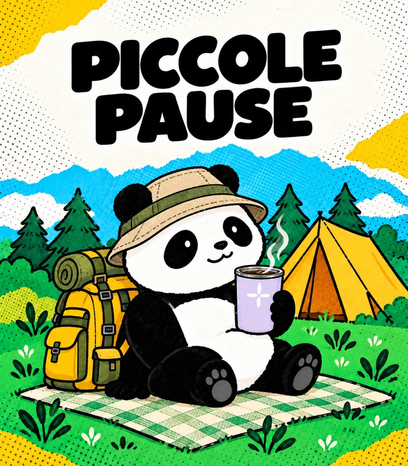 Piccole pause, grandi avventure — illustrazione GREEN PANDA.