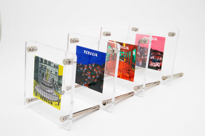 Serie Periferica Perugia dipinto acrilico appeso Blue