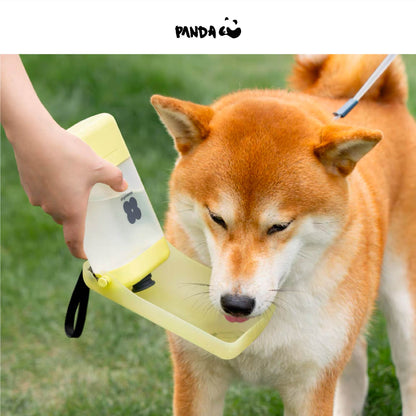 QS10WH Dog Water Bottle - 400 ml Foldable squeeze with hand strap