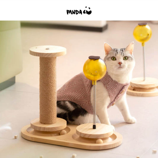QS17S Cat toys - leaking food ball Single plate/Double plates/Double plates with feather/Double plates with scratcher post