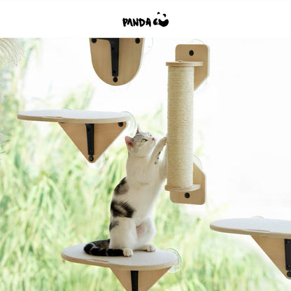 QM041 Set of 3 Cat Window Scratching Post