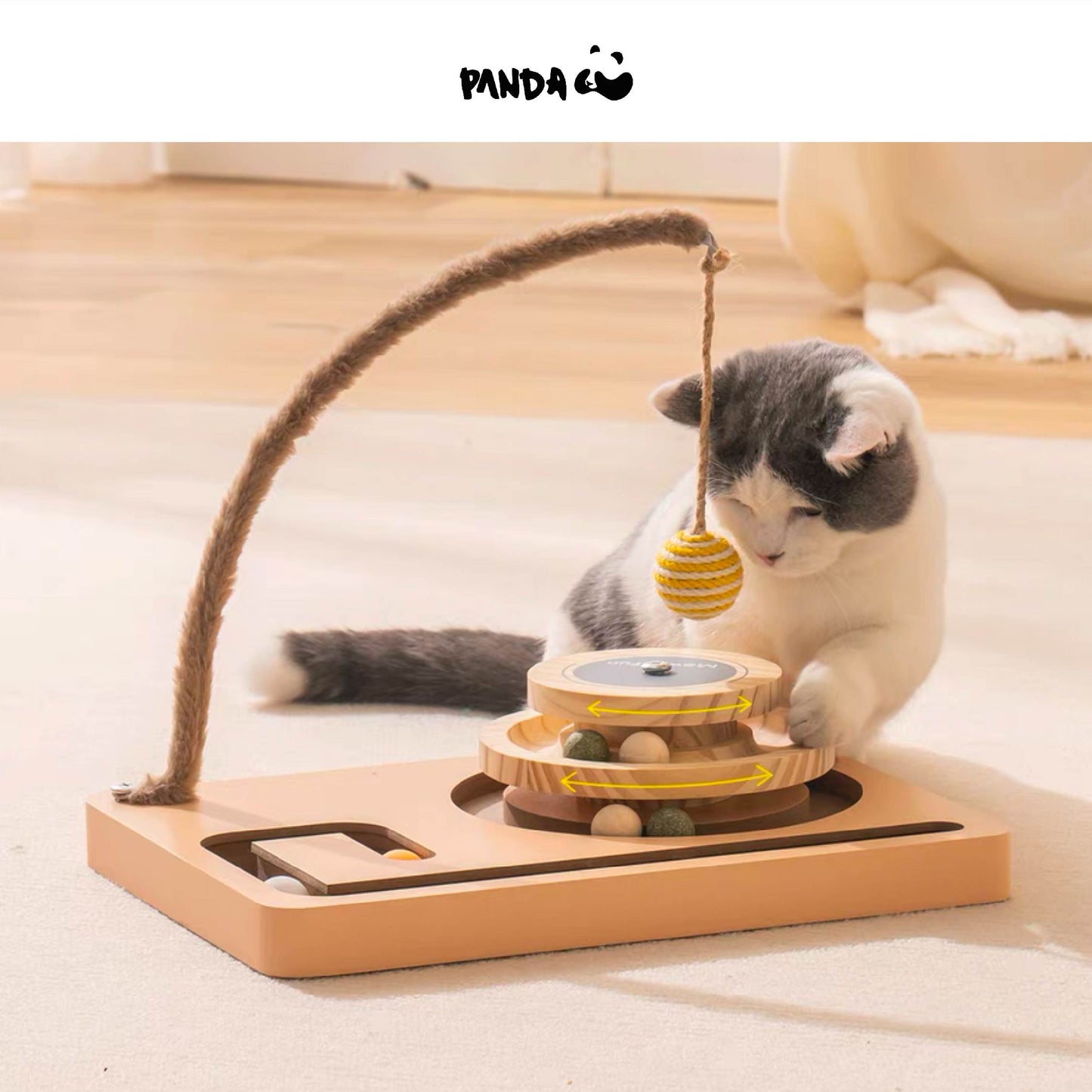 WP081 Jouets pour chats - Jouet tourne-disque pour chat
