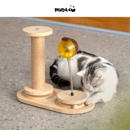 QS17S Cat toys - leaking food ball Single plate/Double plates/Double plates with feather/Double plates with scratcher post