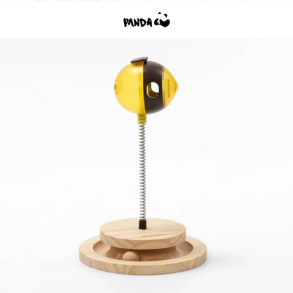 QS17S Cat toys - leaking food ball Single plate/Double plates/Double plates with feather/Double plates with scratcher post