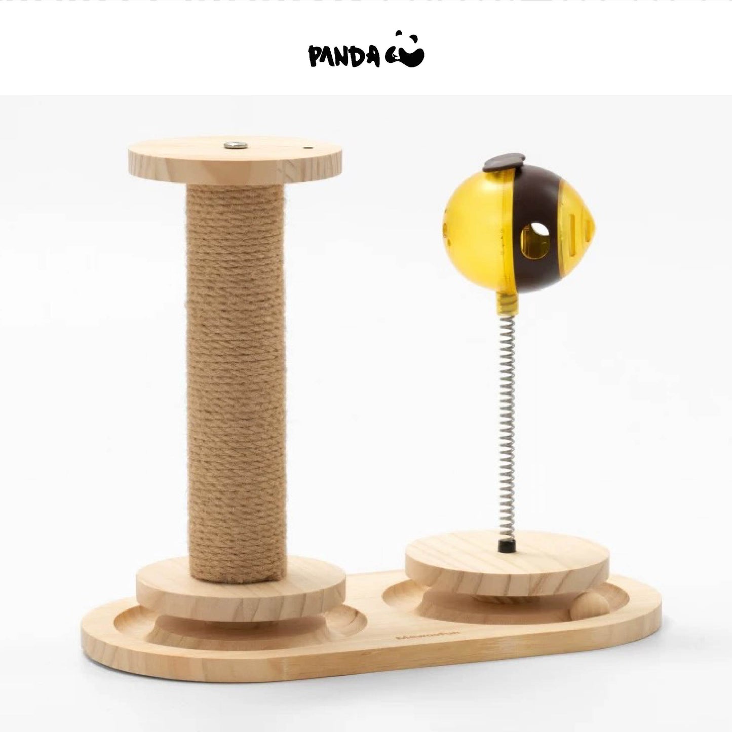 QS17S Cat toys - leaking food ball Single plate/Double plates/Double plates with feather/Double plates with scratcher post
