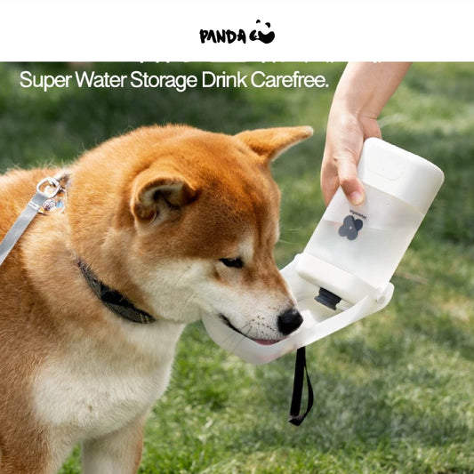 QS10WH Dog Water Bottle - 400 ml Foldable squeeze with hand strap