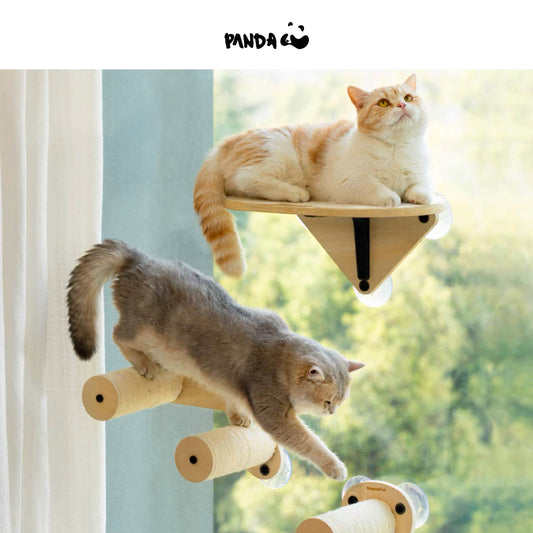 QM041 Set of 3 Cat Window Scratching Post