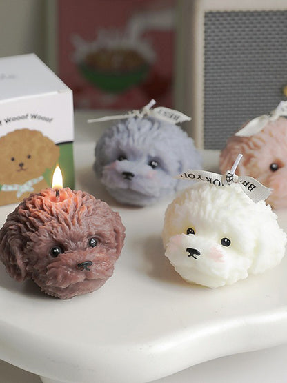 Teddy Dog Candle Gift Box