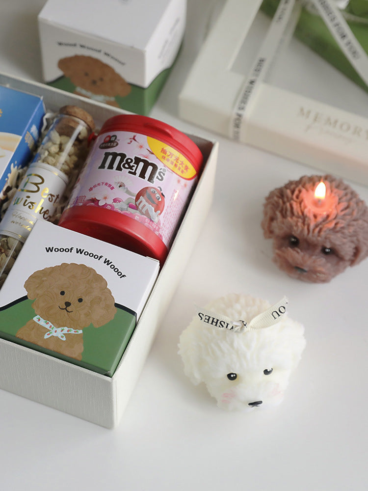 Teddy Dog Candle Gift Box
