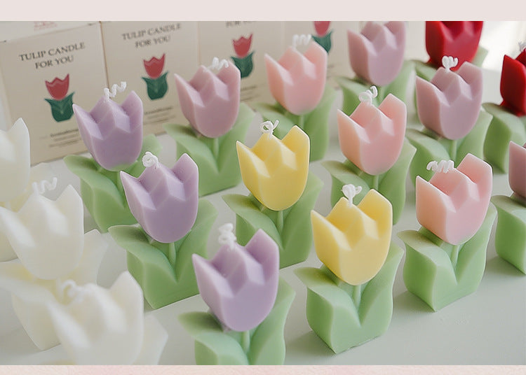 Candle-Tulip Gift Box