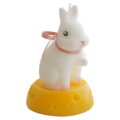Moon Bunny Candle