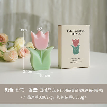 Candle-Tulip Gift Box