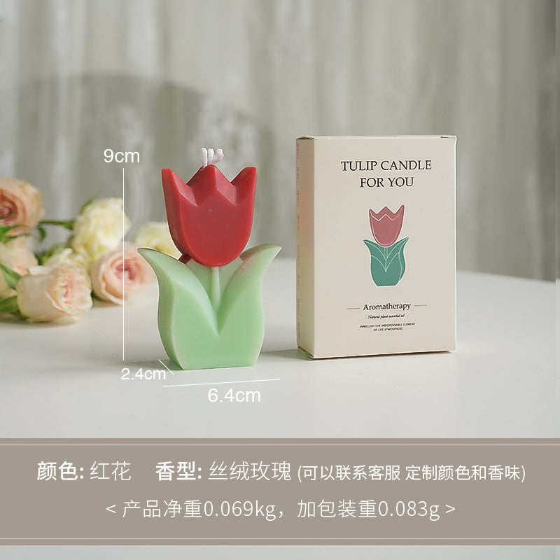 Candle-Tulip Gift Box