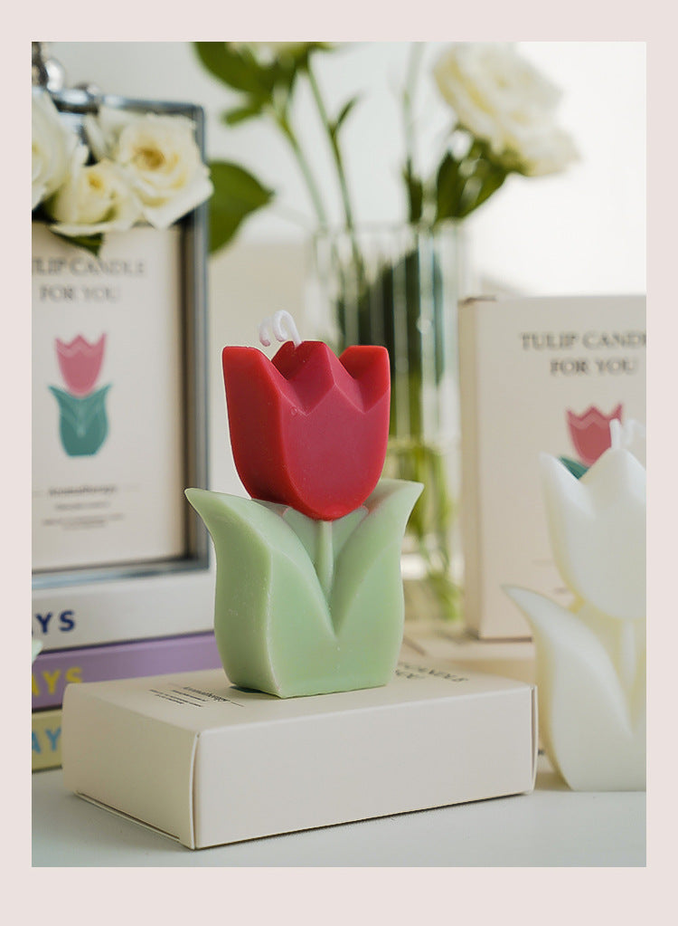 Candle-Tulip Gift Box