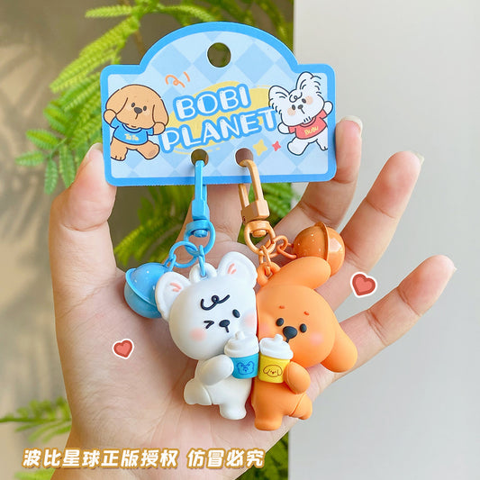 Poppy Planet Keychain - Good Partner Cheers Pair [Genuine with Anti-Counterfeiting Label]